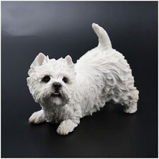 West highland white terrier figurine puppy statue pet resin model souvenirs gift