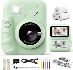 Sofortbildkamera Kinder 3,0 Zoll Bildschirm 48MP Kinderkamera mit 32 GB-Karte - Bild 1 von 7