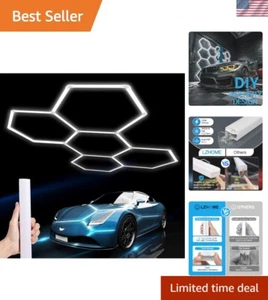 25-Pack Durable Hexagon LED Garage Lights - 26400LM Brightness & Flexible Setup - Picture 1 of 11
