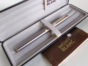 Montblanc Noblesse Fountain Pen Steel Matte Finished GT 14K EF Nib - Picture 1 of 15