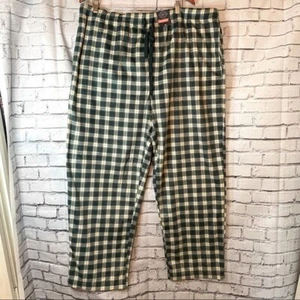NWT St. John's Bay Green Plaid Lounge Pants / Sleepwear Men's Size XXL - Picture 1 of 4