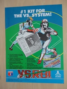 VS RBI Béisbol Video Arcade Kit Volante Revista Original Anuncio Extraído - Imagen 1 de 1