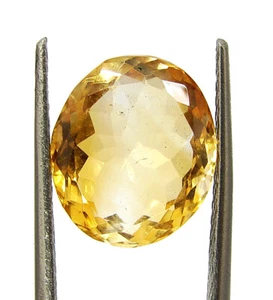 Piedra preciosa suelta de cuarzo citrino natural de 7,45 quilates corte ovalado piedra curativa - 60066 - Imagen 1 de 5