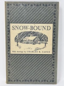 Snow Bound by John Greenleaf Whittier 1950 Homestead Capon Haverhill MA Postcard - Bild 1 von 9