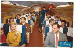 DC-7 PRE FAME MARILYN MONROE NORMA JEAN AMERICAN AIRLINES POSTAL ANUNCIO - Imagen 1 de 3