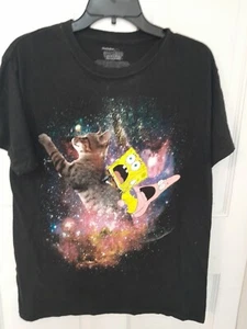Bob Esponja Pantalones Cuadrados Nickelodeon 2015 Camisa Para Hombre Buen Estado - Imagen 1 de 4