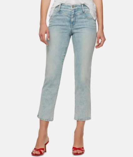 Sanctuary Jeans Modern Standard High-Rise Crop Egret Sz 28 AM15