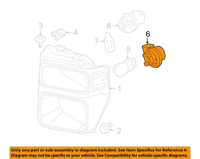 Оригинальные передние лампы для парковки FORD 03-23 E-150 — гнездо сигнальной лампы 2U5Z13411DA - Изображение 1 из 2