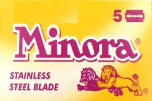 50 cuchillas de afeitar Gillette MINORA ACERO INOXIDABLE de doble filo NUEVAS - Imagen 1 de 1