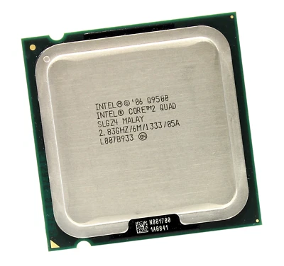 Intel Core 2 Quad Q9500 Quad-Core 2.83GHz 6M/1333 SLGZ4 LGA775 CPU Processor - Bild 1 von 2