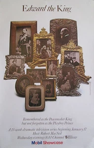 EDWARD THE KING ORIGINAL 1975 PBS POSTER 46" X 30" ROLLED MINT - Picture 1 of 1