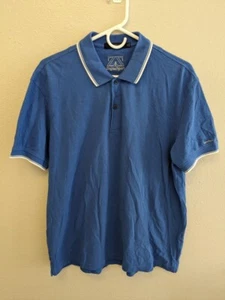 Zegna Sport Men's XXXL (Fits XL) Blue Cotton Pique Polo Shirt Luxury Logo - Picture 1 of 8
