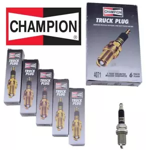 *NEW* Set of 6 Champion Spark Plugs Truck Plug 4071 - Picture 1 of 1