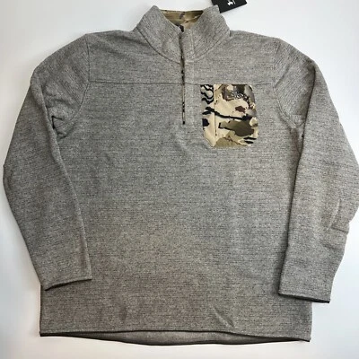 Suéter Pullover Under Armour Para Hombres UA Specialist Henley 2.0 Polar Gris Camuflaje XXL Foto 1 de 4