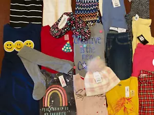 Girls Huge Size 7 8 FALL WINTER SCHOOL Clothing LOT & Outfits Old Navy ALL NEW! - Picture 1 of 11