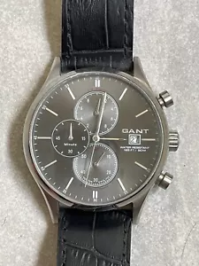 GANT Vermont Men's Watch W70401 Leather Strap with Stainless Steel Case - Picture 1 of 4