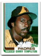 1982 Topps Traded Garry Templeton Baseball Cards #119T