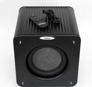 VELODYNE MICROVEE X SUBWOOFER ALUMINIUM BLACK GLOSS NUOVO - Picture 1 of 2