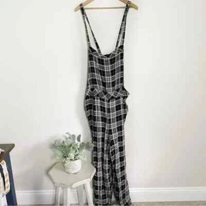 Torrid Women's Size:4X Black & White Plaid Preppy Academia Jumpsuit - Picture 1 of 8