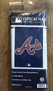 NEW~Atlanta Braves Vertical Flag 28”x 40” Banner Logo Baseball MLB~L💥💥K - Picture 1 of 5