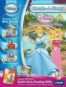 Vtech-Create-A-Story-Disney Princess:Cinderella and Sleeping Beauty NEW SEALED  - Picture 1 of 3