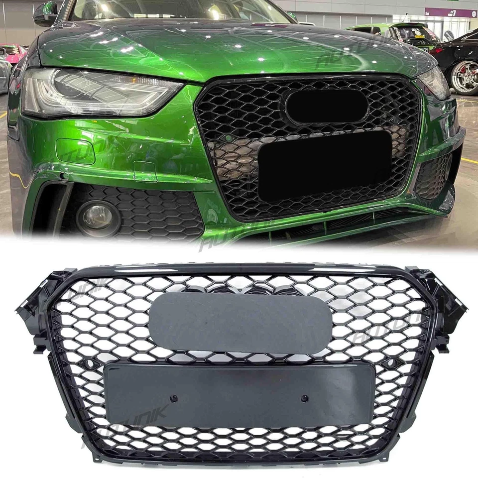 For Audi A4 S4 B8.5 RS4 Style 2013-2015 2014 2016 Mesh Grille Front Grill Foto 1 de 4