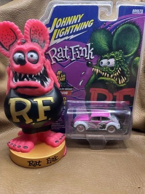 JOHNNY LIGHTNING CHASE RAT FINK 1965 VW  BEETLE RARE VHTF MT - Image 1 of 4
