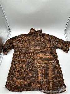 VTG DUKE KAHANAMOKU Hawaiian Short Sleeve Button Up Shirt Shirt SZ M Made in USA - Picture 1 of 9