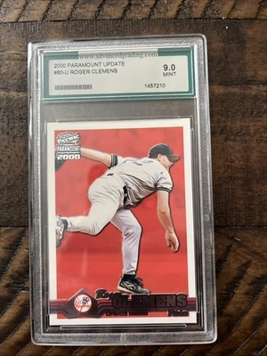 2000 Pacific Paramount Update Roger Clemens  60-U 9.0 Mint - Image 1 of 4