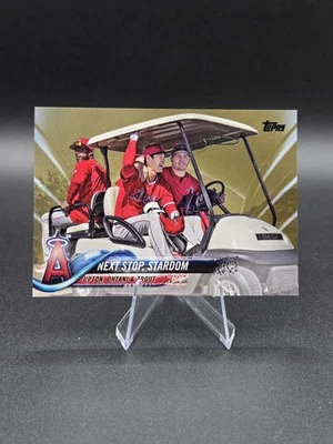2018 Topps Ohtani Trout Upton Next Stop Stardom /2018 золотистая - Изображение 1 из 2