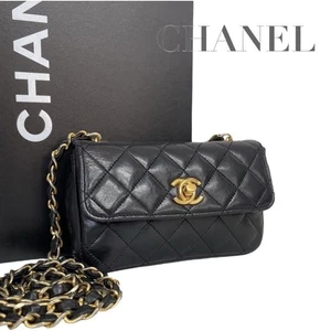 Chanel Minimatelasse Lambskin Chain Shoulder Bag Coco 4865 - Picture 1 of 8