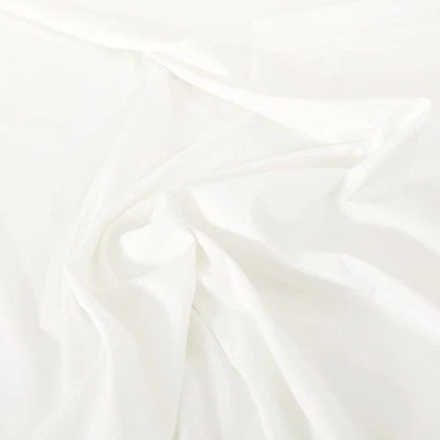 weiß Baumwollstoff Popeline für Bekleidung Dekostoff Vorhang Gardine Meterware - Bild 1 von 4
