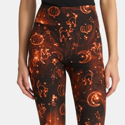 Leggings al tobillo de gamuza sintética para mujer HALLOWEEN N.W.T No Boundaries, entrepierna de 27,5"" Foto 1 de 4