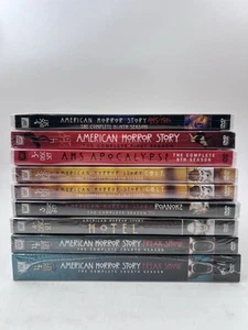 American Horror Story DVD Season 1 4 5 6 7 8 9 Factory Sealed Doubles Bundle - Imagen 1 de 7