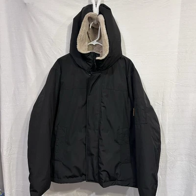 IZOD Coat Black Men’s XXL Lined Hood Heavy Thick Warm Heavy - Image 1 of 4