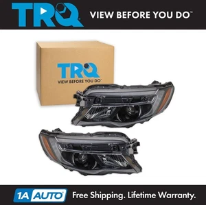 TRQ Headlight Assembly Set Fits 2016-2020 Honda Pilot 2017-2020 Ridgeline - Picture 1 of 12