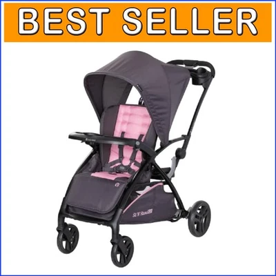 Cochecito Sit N' Stand 5 en 1 - Perfecto para familias en crecimiento (simplemente rosa) Foto 1 de 4