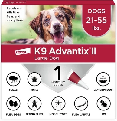 K9 Advantix II Large Dog Vet-Recommended Flea, Tick & 1 Pack, only  - Image 1 of 4