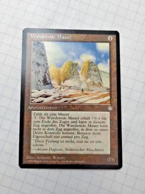 MTG Walking Wall (Wandernde Mauer) German Ice Age Regular - Bit of Edge Wear - Image 1 of 4