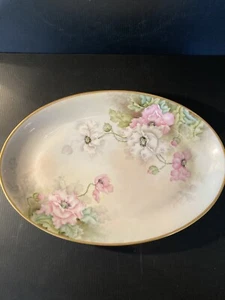LIMOGES PLATTER HAND-PAINTED - GDA FRANCE - 15 1/4" BY 10 5/8" - Picture 1 of 8
