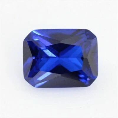 GEMAS ÉPICAS - Hermosa gema AAAAA sin calefacción de 2,50 quilates-6x8 mm azul tanzanita-corte esmeralda Foto 1 de 4