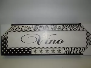 Wine "Vino" Wall Plaque 18" x 6", New - Picture 1 of 4