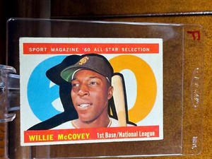 1960 Topps #554 WILLIE MCCOVEY ROOKIE RC Baseball All Star HOF