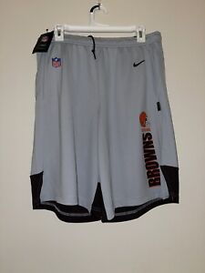 CLEVELAND BROWNS Nike On Field sideline athletic SHORTS men's Large