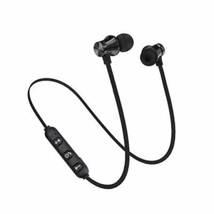 Słuchawki Bluetooth Stereo Zestaw słuchawkowy Bezprzewodowe magnetyczne słuchawki douszne do Samsung Iphone - Zdjęcie 1 z 11
