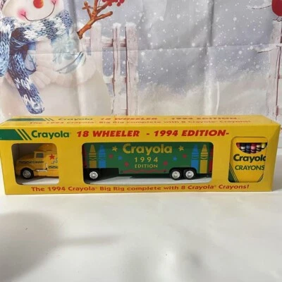 VINTAGE Crayola 18 Wheeler Big Rig 1994 Edition Die Cast Crayons NIB Diecast - Image 1 of 4