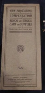 FOLLETO DE BENEFICIOS DE 100 AÑOS DE ANTIGÜEDAD RIESGO DE GUERRA Ley de seguros de fecha 1920 - Imagen 1 de 12