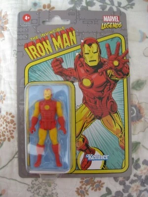 NEW MARVEL LEGENDS THE INVINCIBLE IRON MAN 3.75 RETRO COLLECTION ACTION FIGURE - Image 1 of 2