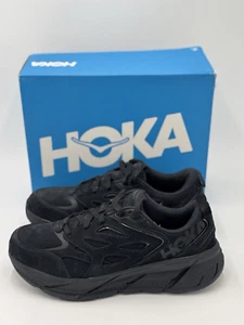 Hoka One One U Clifton L Suede Black Men's 5.5 / Women's 6.5 New In Box - Picture 1 of 6