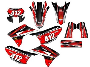 2019-2024 CRF 450 X VIGOR Red Senge Graphics Kit Compatible with Honda - Picture 1 of 10